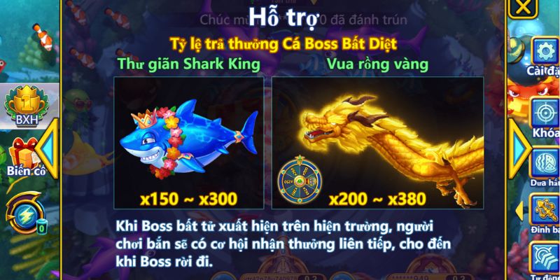 Boss bất diệt tại TP Bắn cá dễ dàng chưa phần thưởng cực khủng