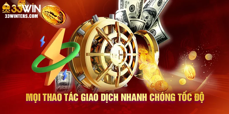 Mọi thao tác giao dịch nhanh chóng tốc độ